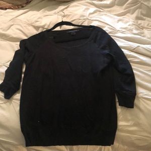 French connection sweatshirt w polyester sleeves